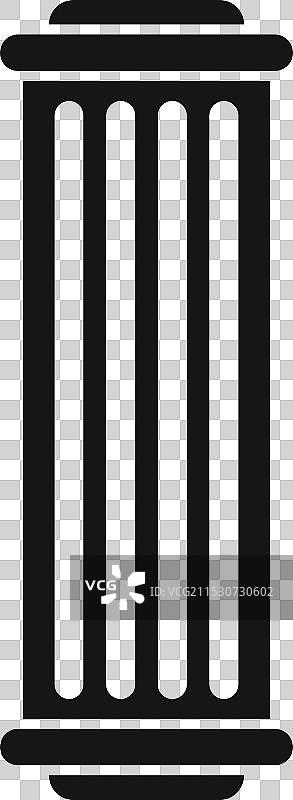 代表古典的罗马柱图标图片素材