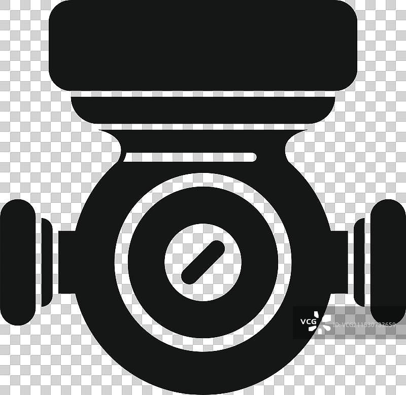 水表图标显示管道系统图片素材