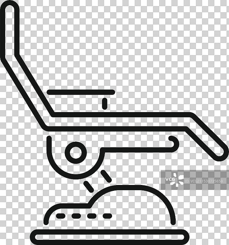 为病人舒适而调整的液压椅图片素材