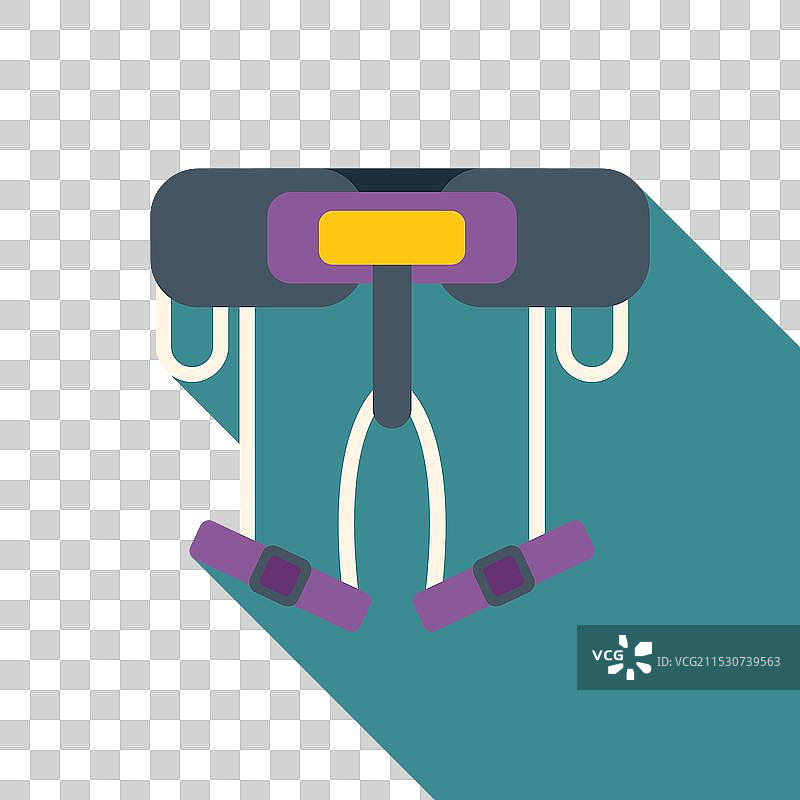 安全攀岩体验的攀岩安全带图片素材