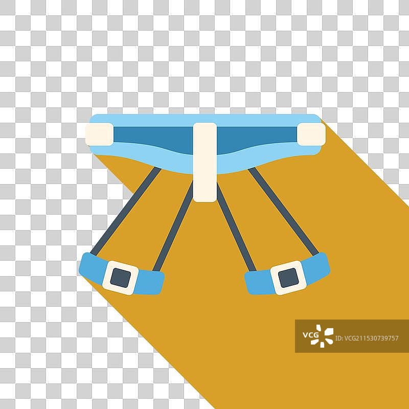 攀岩安全带图标，展示登山活动图片素材