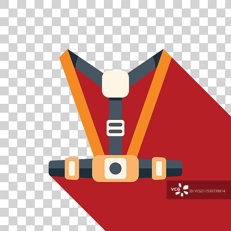 安全带图标，展示了带子和扣具图片素材