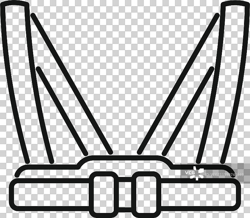 婴儿背带图标轮廓新生儿图片素材