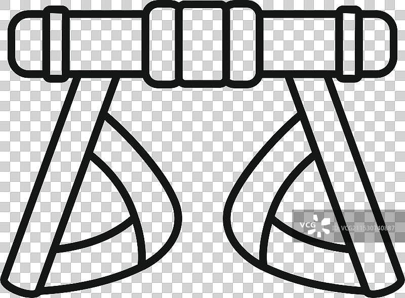 攀岩安全带保护攀登者的安全图片素材