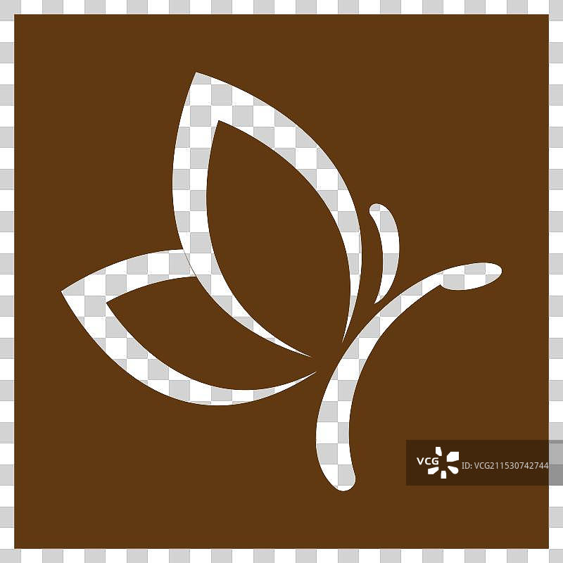 蝴蝶标志设计图片素材