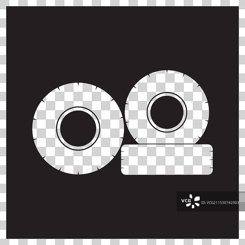 移动轮胎图标设计图片素材