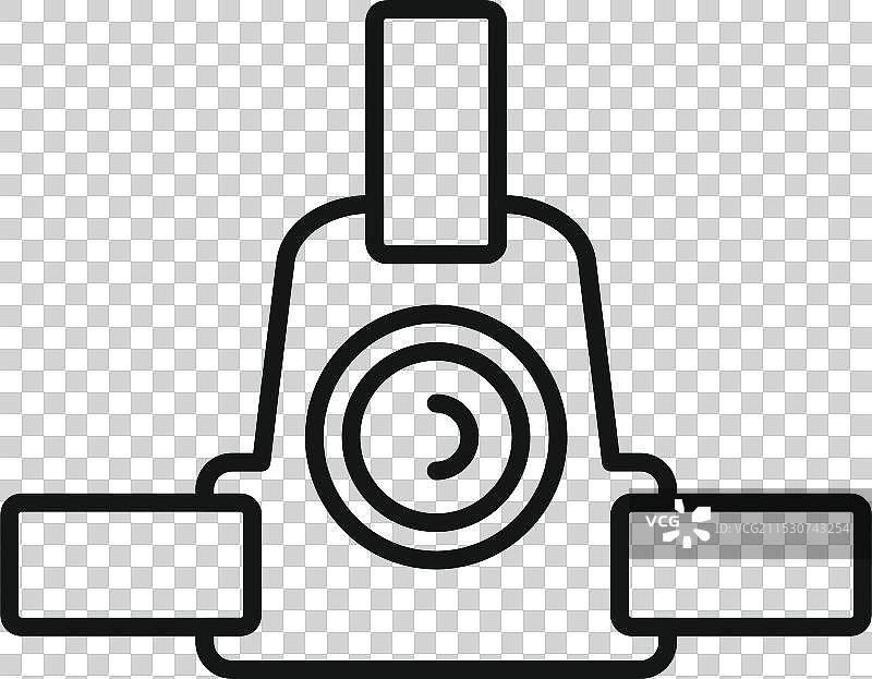 医疗氧气面罩图标显示呼吸图片素材