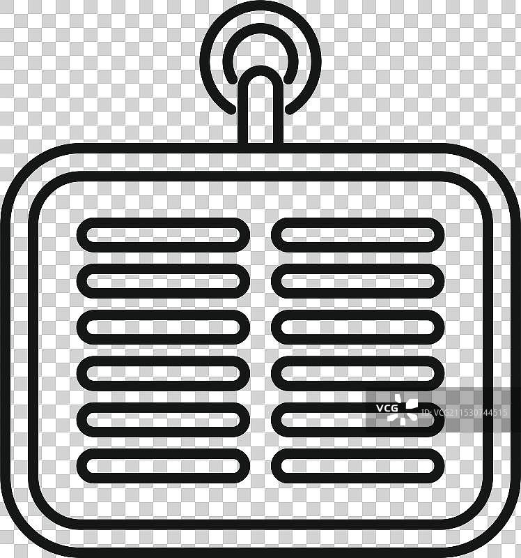 带有线条图案的厨房硅胶锅垫图片素材