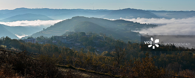 清水县太阳山云海图片素材