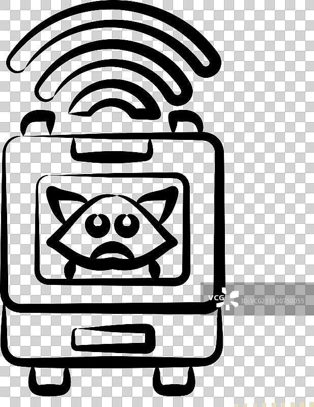 与智能家居符号相关的宠物包图标图片素材