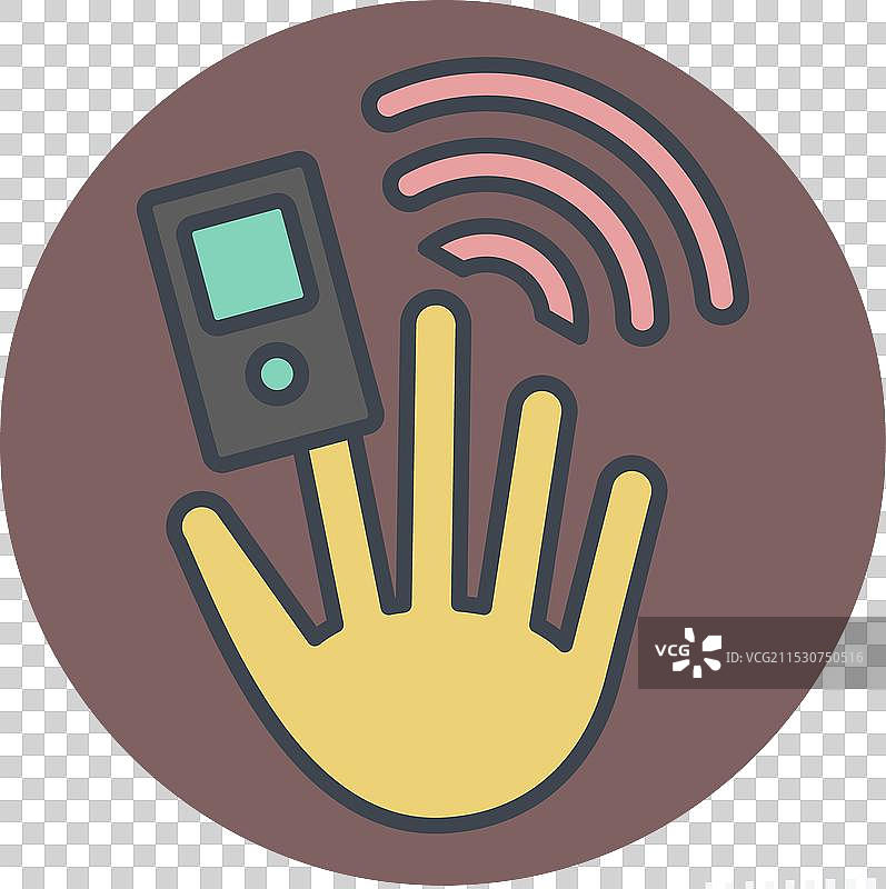 与智能家居符号相关的脉搏血氧仪图标图片素材