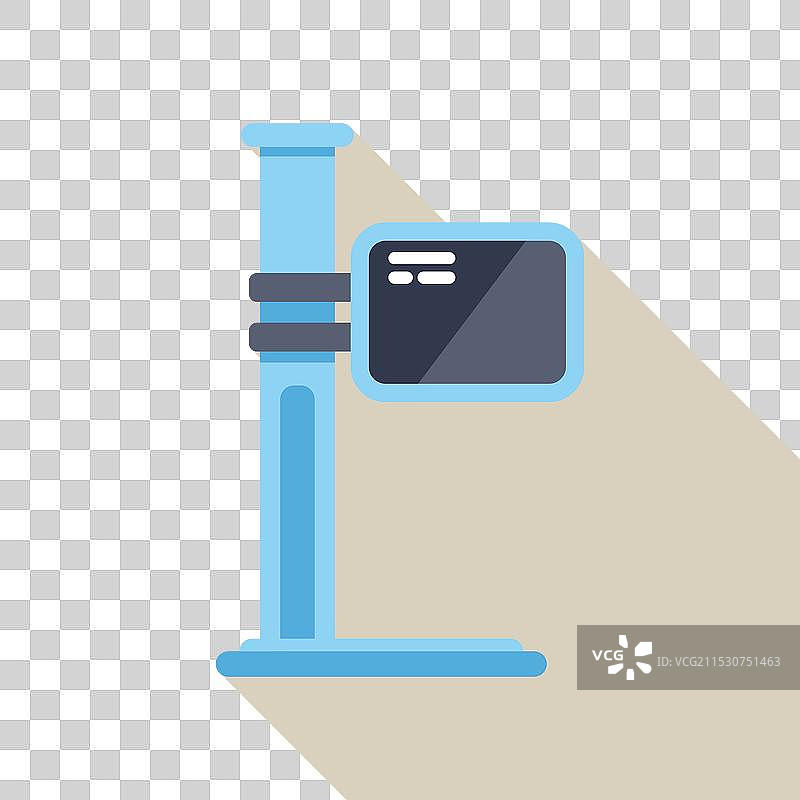 医疗设备显示空白屏幕图片素材