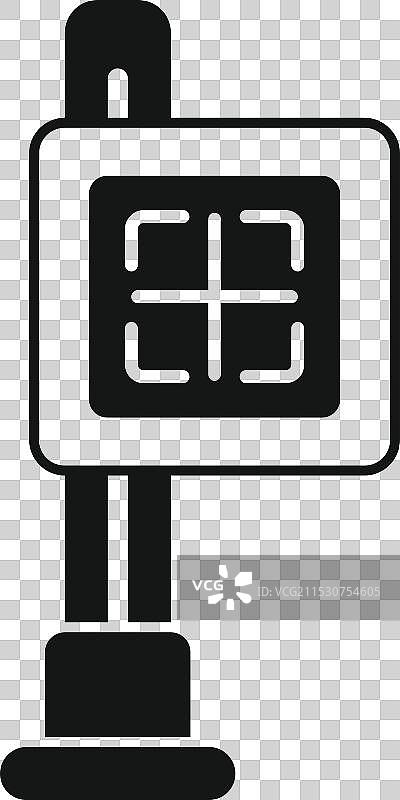 无接触访问的二维码扫描站图片素材