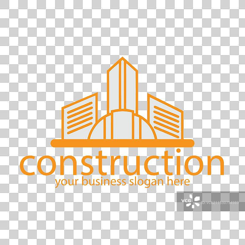 简约的建筑屋顶和房地产标志图片素材