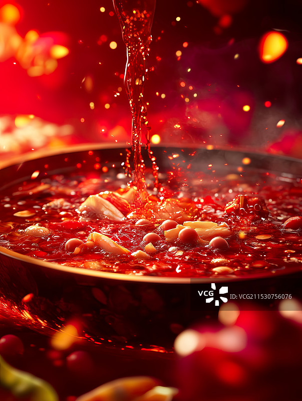 火锅视觉效果特写图片素材