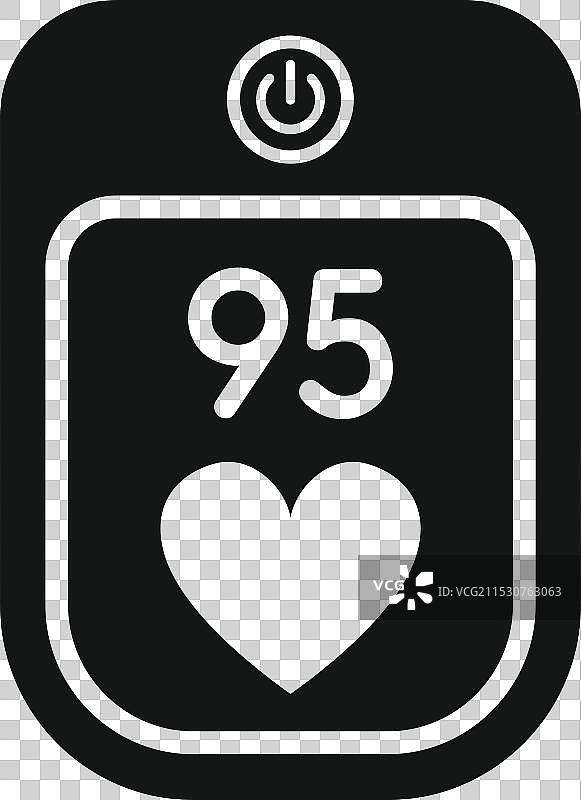 简单设计的智能手表显示一个图片素材