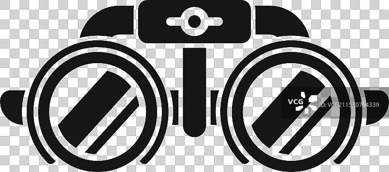 验光师工具图标，简单风格的试镜框图片素材