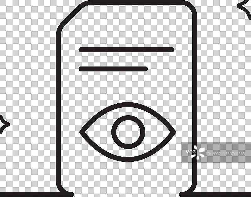 查看文档线条图标打开文件标志图片素材