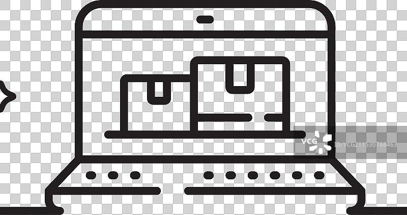 网络库存线条图标 批发 电脑标志图片素材