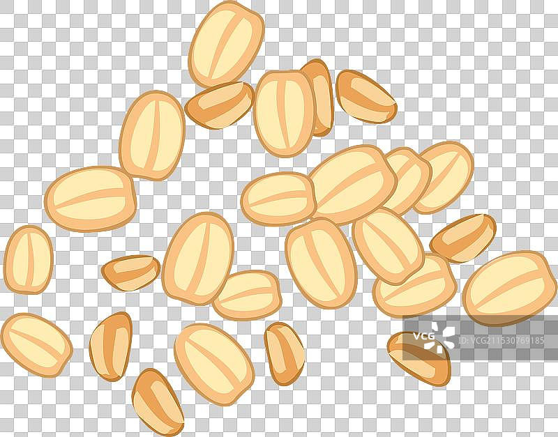 燕麦片洒落，形成美味的组合图片素材