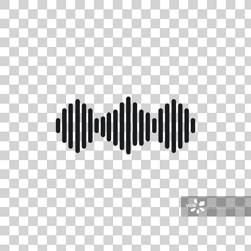 波形图标，背景为白色图片素材