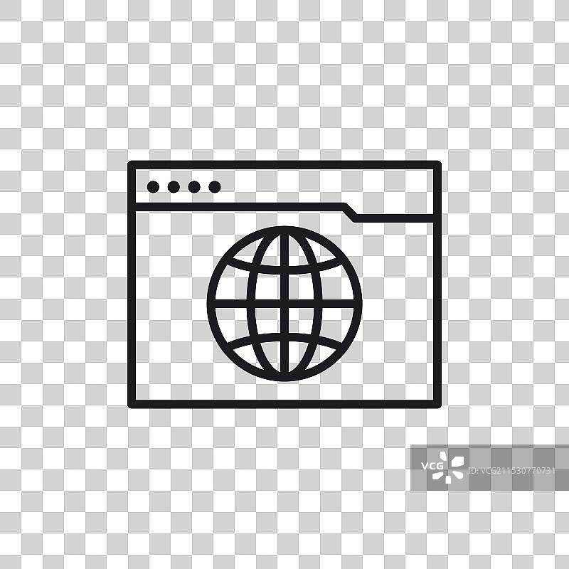 网站用户界面设计图标，独立于白色背景图片素材