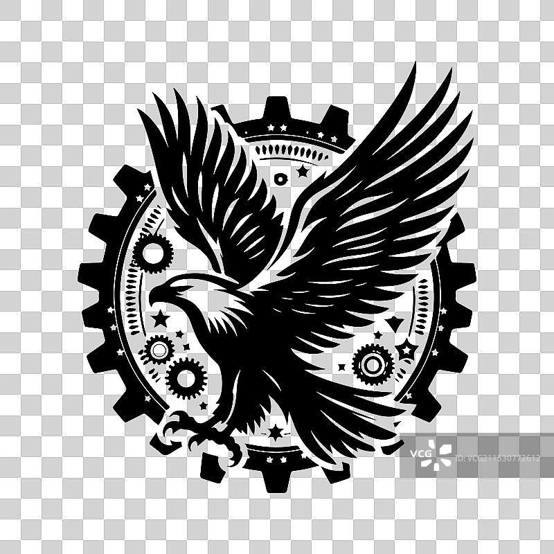 猎鹰鸟类剪影设计图片素材