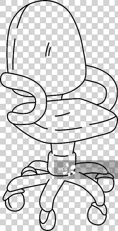 涂鸦风格的办公椅图片素材