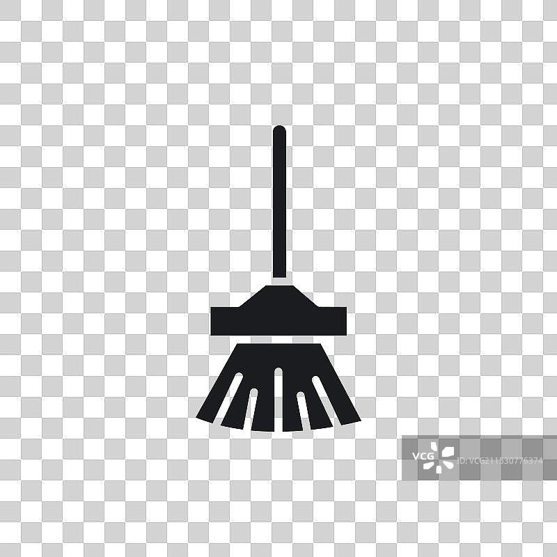扫帚图标集，尘土、扫除、刷子符号，扫帚柄图片素材
