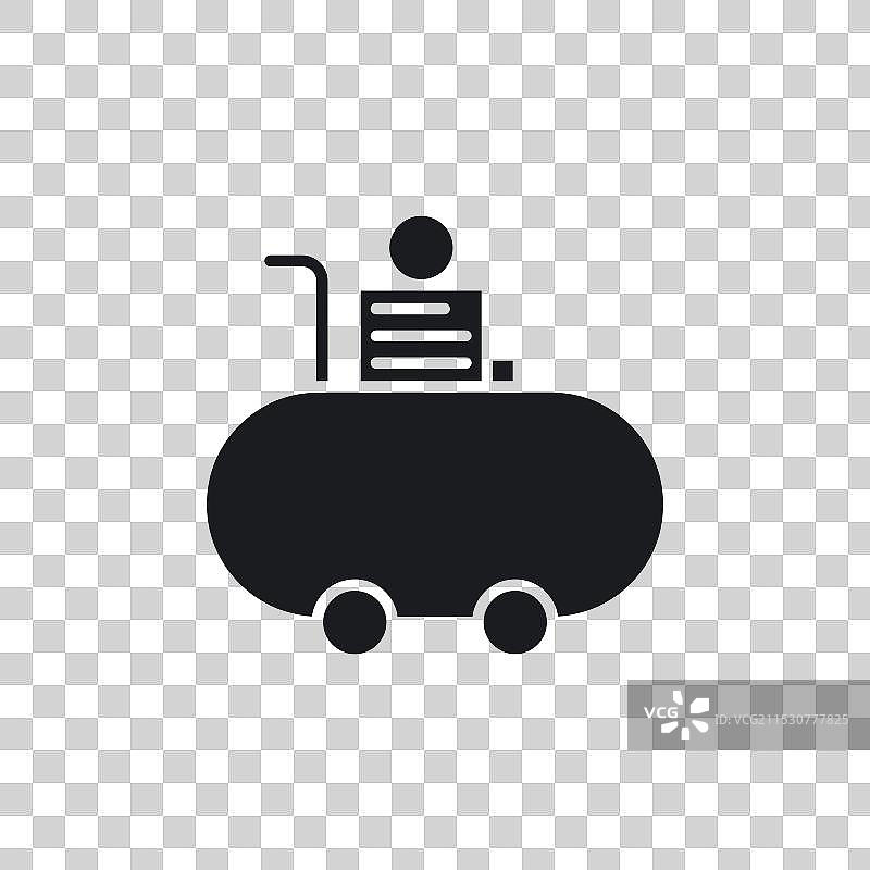 电动便携式空气压缩机图标集图片素材