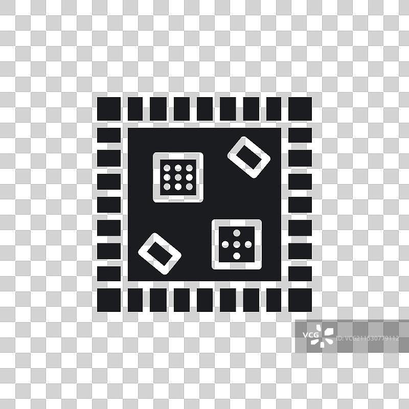 大富翁游戏方块棋盘图标集图片素材