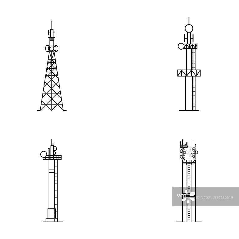 塔楼图标设计图片素材