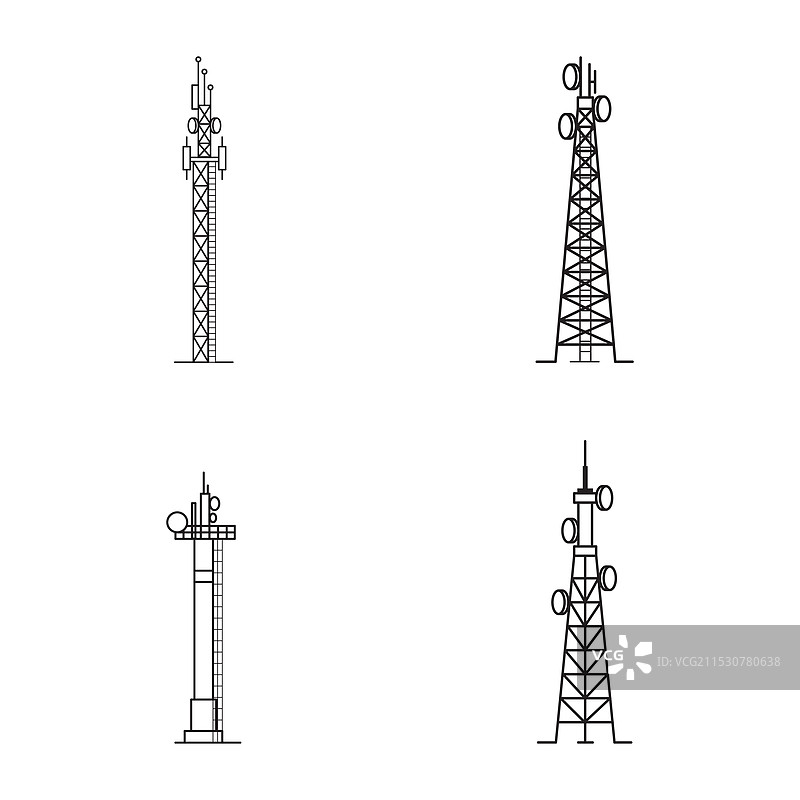塔楼图标设计图片素材