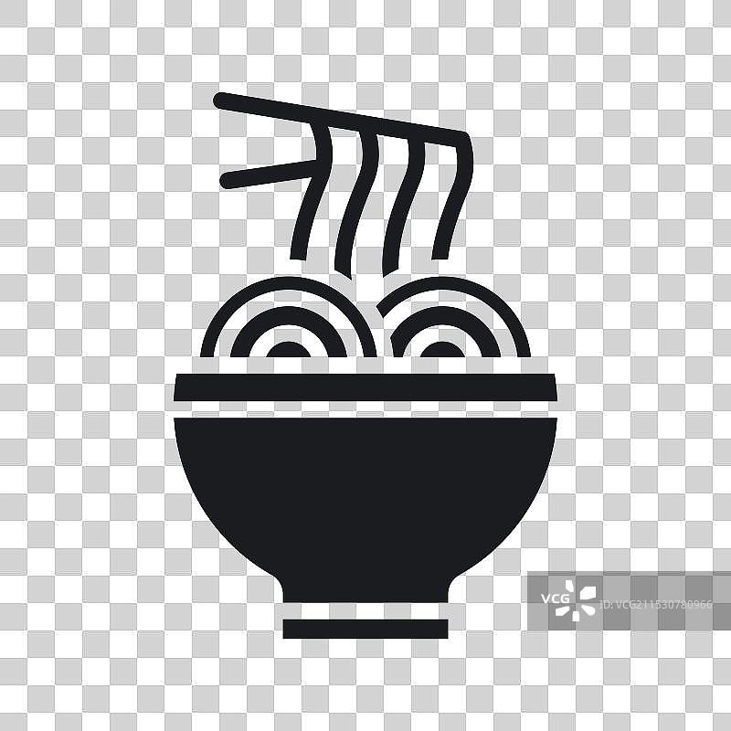 面条图标集 中式意大利面符号 韩式面条图片素材