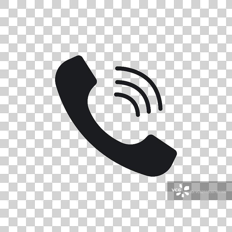 电话拨打图标集 联系支持按钮 移动设备图片素材