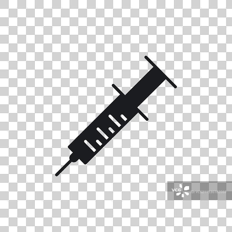 注射器图标集 流感疫苗注射器符号图片素材