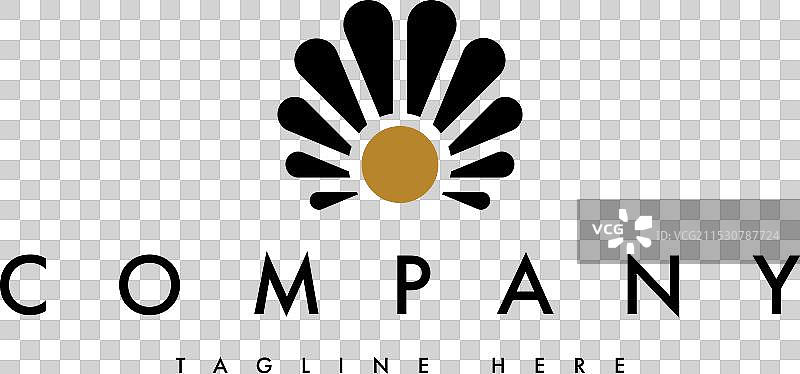 奢华珍珠珠宝贝壳标志设计图片素材