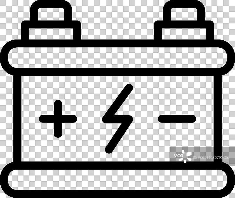 汽车电池图标设计图片素材