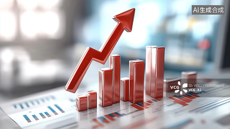 【AI数字艺术】金融GDP，统计图表图片素材