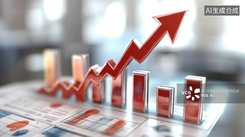 【AI数字艺术】金融GDP，统计图表图片素材