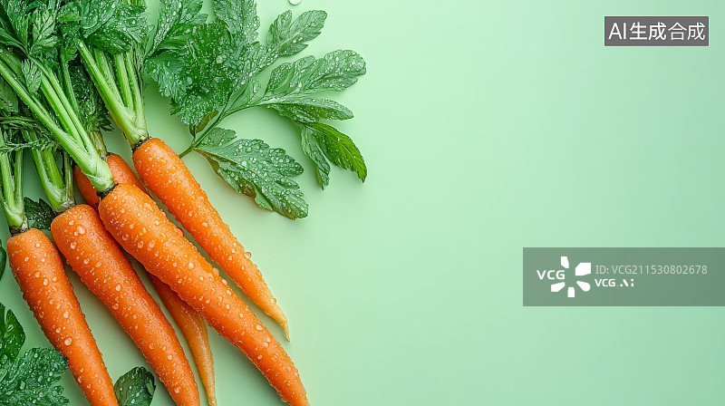 【AI数字艺术】新鲜的胡萝卜图片素材