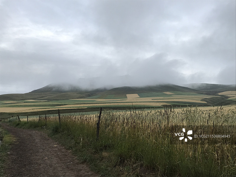 山上的晨雾图片素材