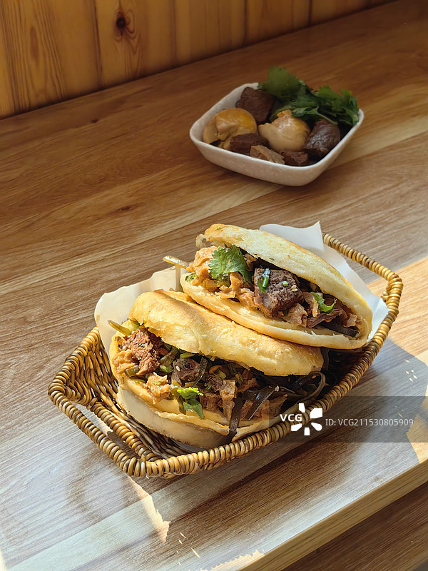 肉夹饼图片素材