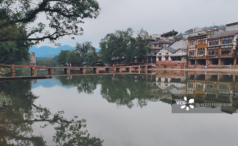 夹关古镇图片素材