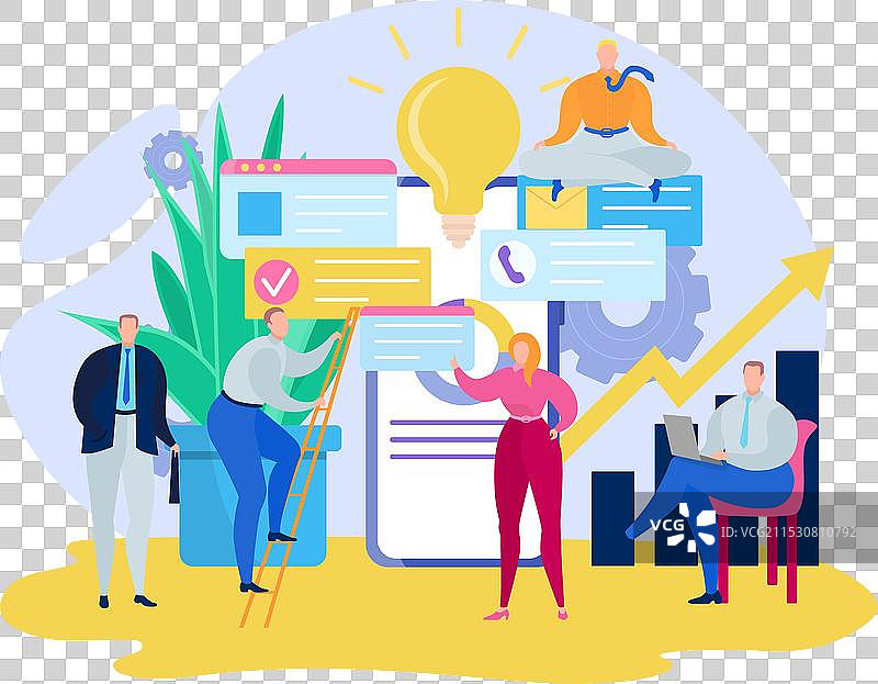 商业小人时间管理公司图片素材