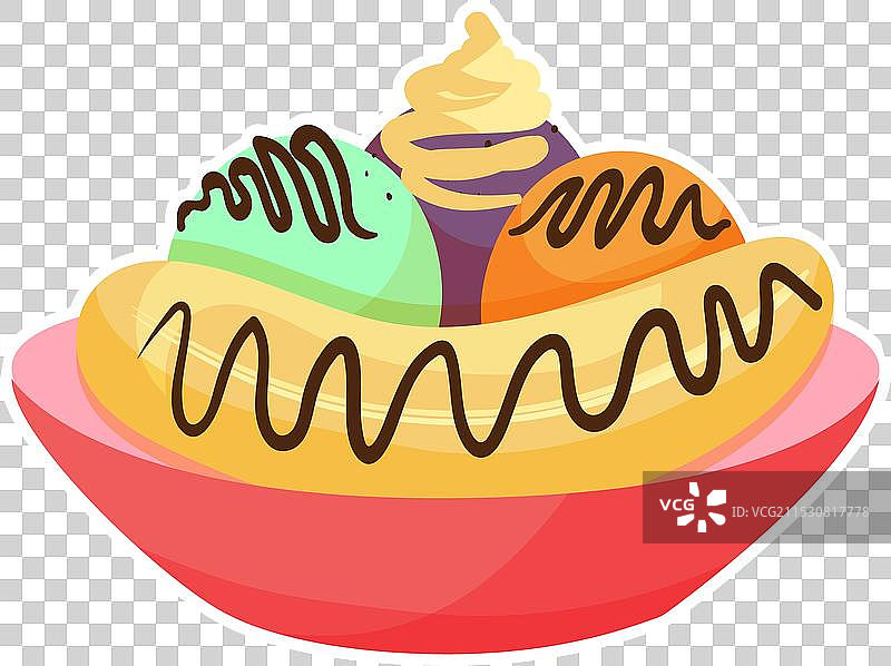 一碗各种颜色的冰淇淋球图片素材