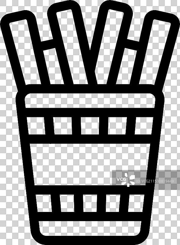 薯条图标设计图片素材