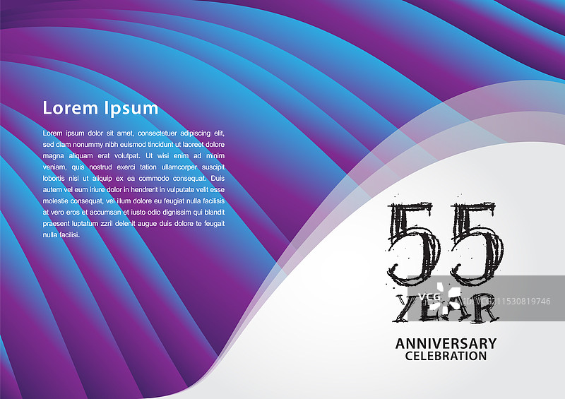 55周年庆典标志设计图片素材