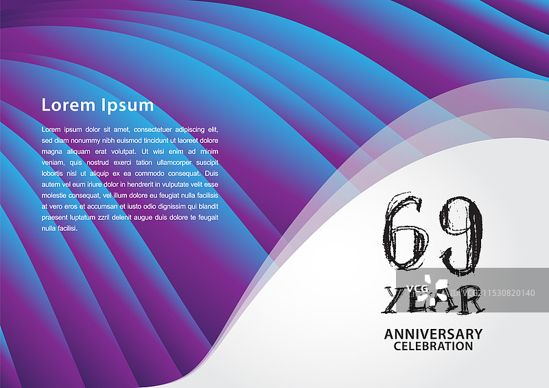 69周年庆典标志设计图片素材