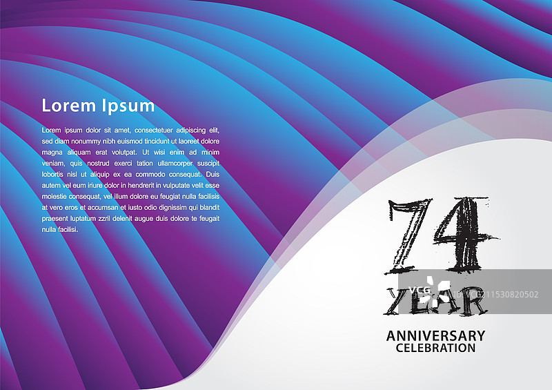 74周年庆典标志设计图片素材